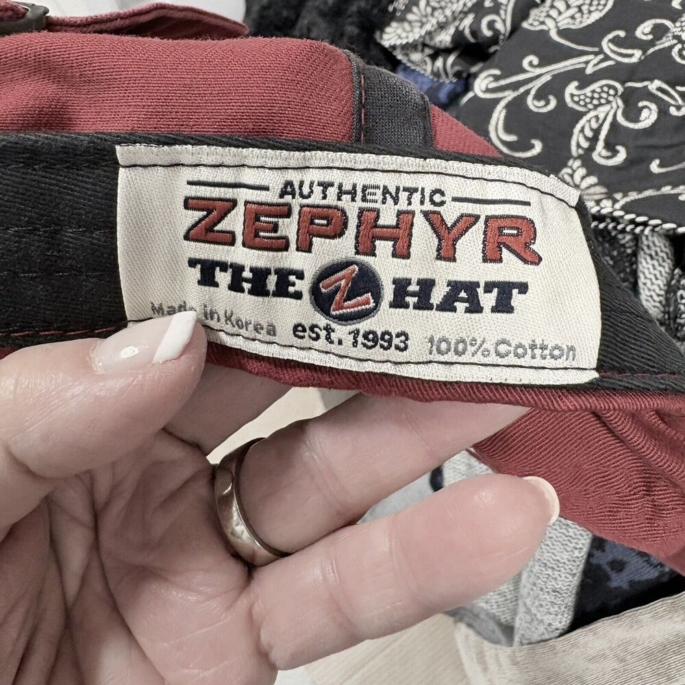 Nebraska Huskers Vintage  Adjustable Hat‎ Cap Zephyr Graf-x RED ON BLACK - Picture 3 of 8